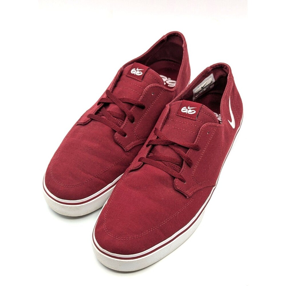 Nike 6.0 Braata Men's Canvas Skateboard Burgundy Size 11
